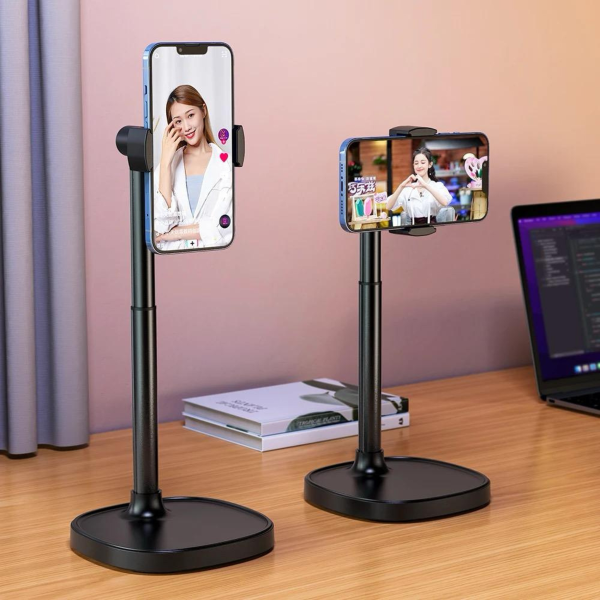 Portable Desktop Phone Stand for Seamless Video Recording